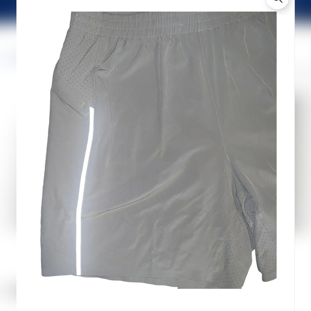 VRST Mens Accelerate Run Shorts In Silver Shadow Size XXL - Picture 3 of 6